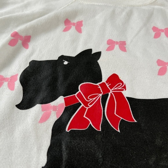 Vintage 80s Scottish Terrier Dog breed 1980s Crewneck Dog Lover Sweatshirt - Picture 4 of 4